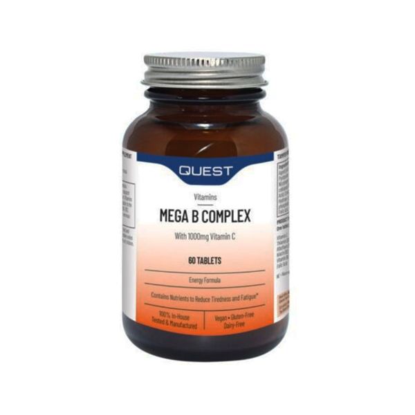 Quest Mega B Complex & Vitamin C 1000mg 60 ταμπλέτες