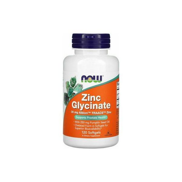 Now Zinc Glycinate 30mg 120 soft gels