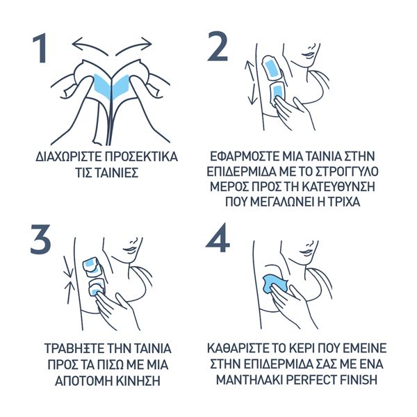 Veet Expert Αποτριχωτικές Ταινίες για Μπικίνι και Μασχάλη 16 τμχ