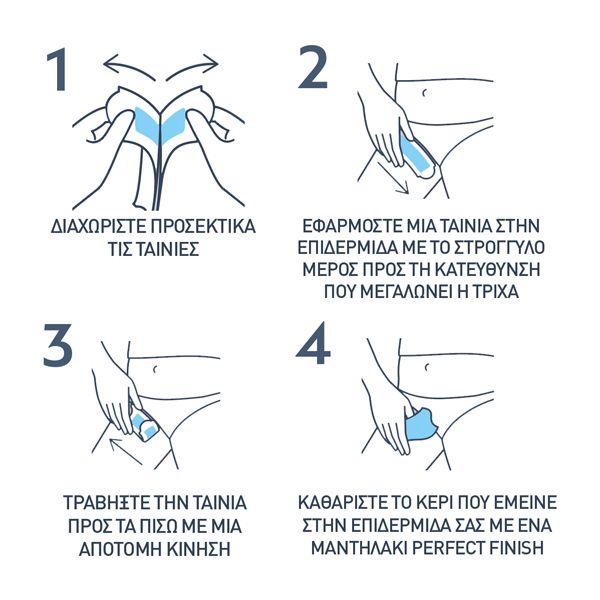 Veet Expert Αποτριχωτικές Ταινίες για Μπικίνι και Μασχάλη 16 τμχ
