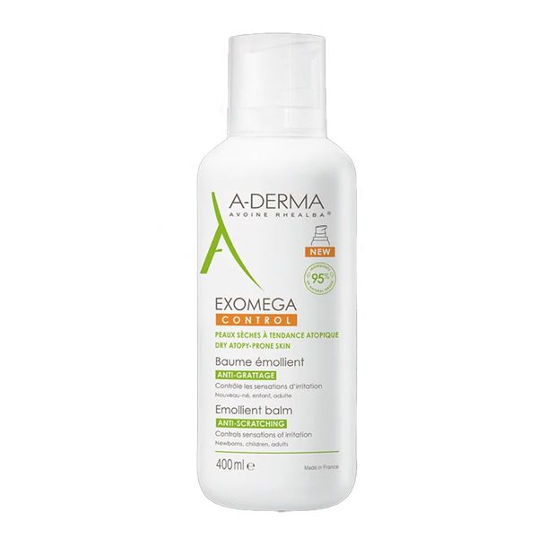 A-Derma Exomega Control Μαλακτικό Βάλσαμο για Ξηρό Προς Ατοπικό Δέρμα 400 ml