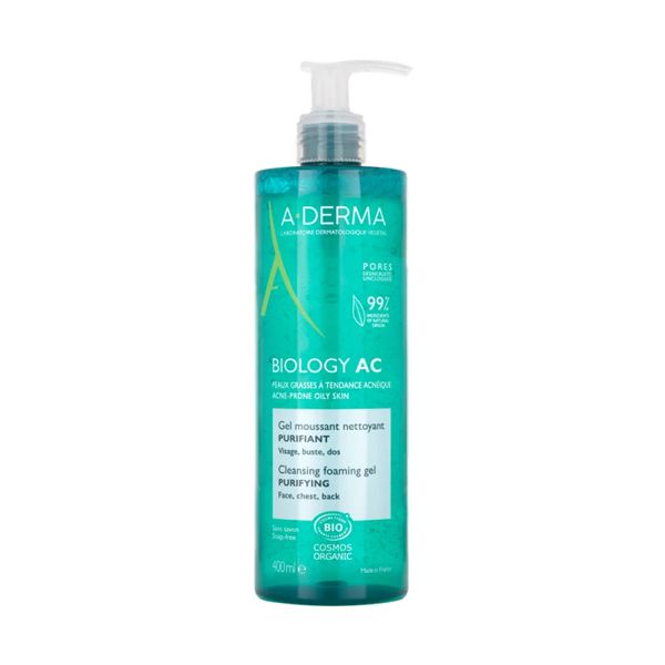 A-Derma Biology AC Εξυγιαντικό Αφρίζον Τζελ Καθαρισμού 400 ml