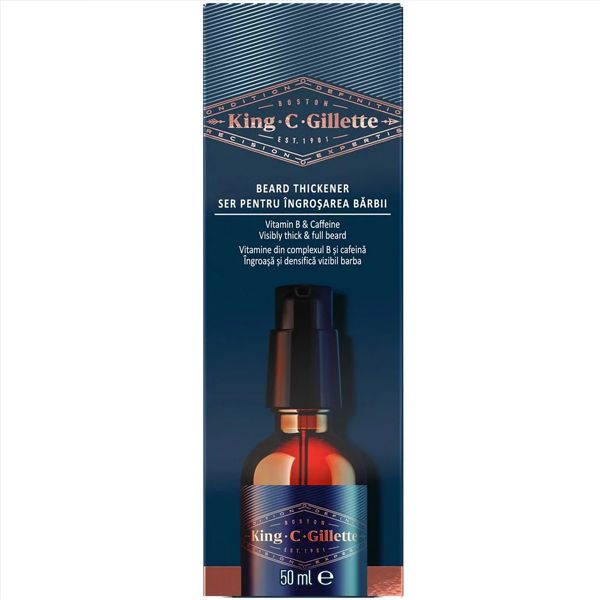 Gillette King • C • Beard Thickener Serum Ορός Ενίσχυσης Πυκνότητας για Γένια 50 ml