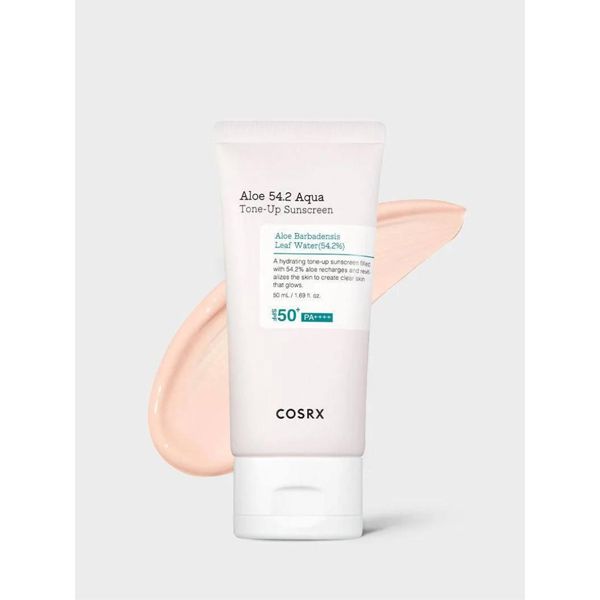 Korean COSRX Aloe 54.2 Aqua Tone Up Sunscreen Spf50+ 50 ml