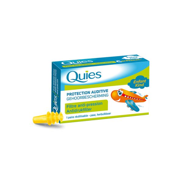 Quies EarPlanes Kids Ωτοασπίδες Παιδιών Ειδικές για Αεροπορικά Ταξίδια 1 ζευγάρι