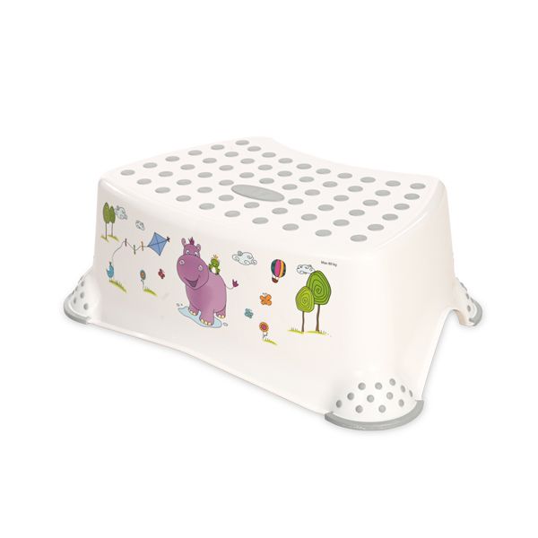 Lorelli Funny Hippo Farm White Βοηθητικό Σκαλοπατάκι για το Μπάνιο 1 τμχ
