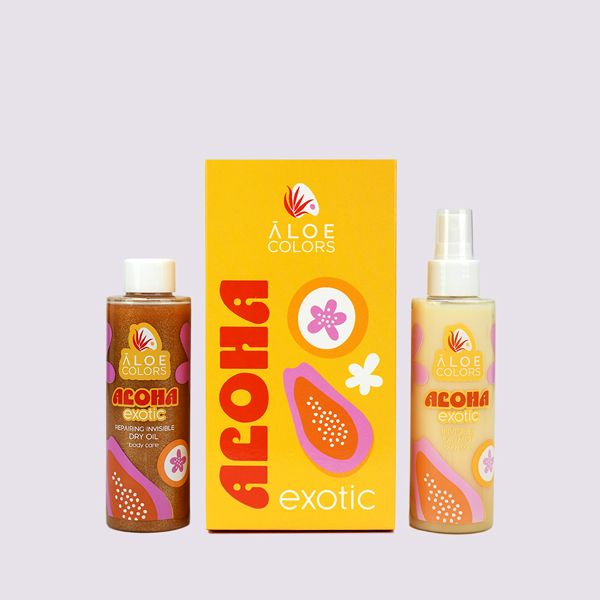 Aloe+ Colors Aloha Exotic Set με Invisible Oil Mist 150 ml & Repairing Invisible Dry Oil 150 ml