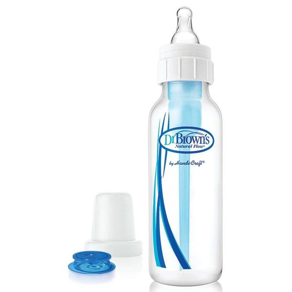 Dr. Brown's Medical Specialty Feeding System Πλαστικό Μπιμπερό Κατά των Κολικών με Θηλή Σιλικόνης 0m+ 250 ml