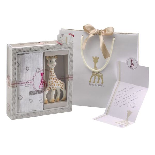 Sophie La Girafe Set Δώρου για το Νεογέννητο με Μουσελίνα