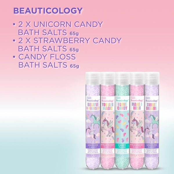 Baylis & Harding Beauticology Candy Sprinkled With Love Gift Set Άλατα Μπάνιου 5 τμχ