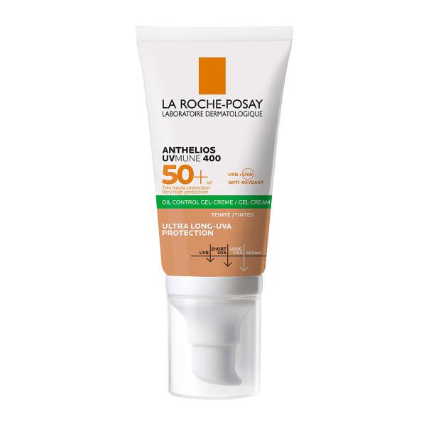 La Roche-Posay Anthelios UVMUNE 400 Αντηλιακή Κρέμα - Τζελ με Χρώμα για Μεικτό-Λιπαρό Δέρμα Spf50+ 50 ml