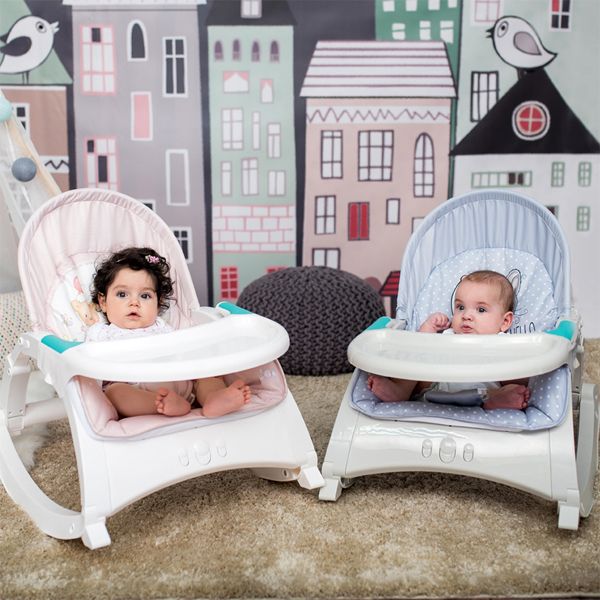Lorelli Alex Silver Green Stars Ηλεκτρικό Βρεφικό Relax