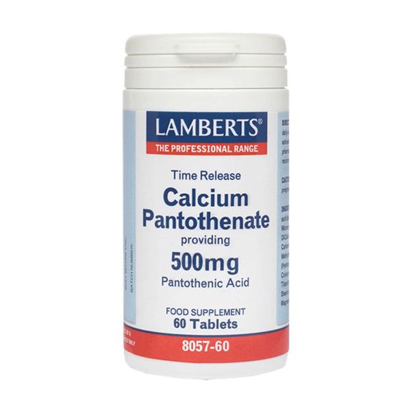 Lamberts Calcium Pantothenate 500mg 60 tabs