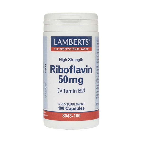Lamberts Riboflavin Vitamin B2 50mg 100 caps