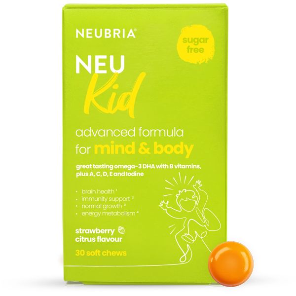 Neubria Neu Kid Παιδικό Συμπλήρωμα Διατροφής για Μυαλό & Σώμα 30 μασώμενα δισκία