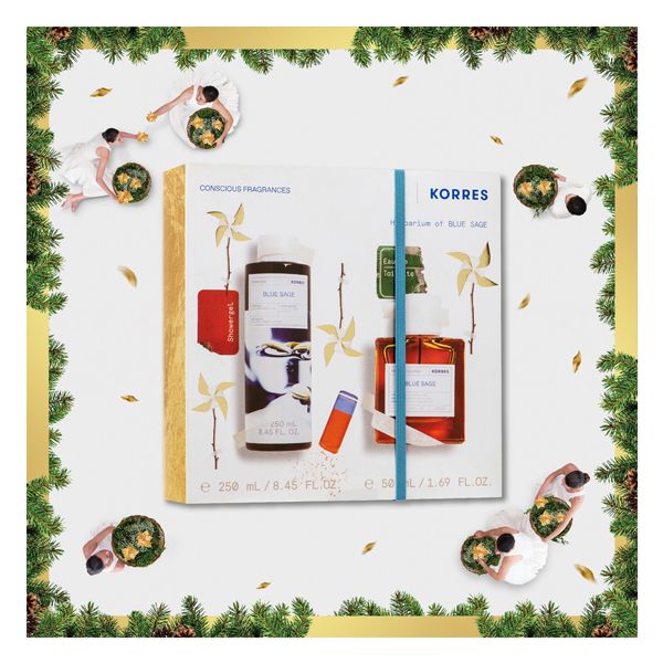 Korres Set με Blue Sage Αφρόλουτρο 250 ml & Eau De Toilette Ανδρικό Άρωμα 50 ml