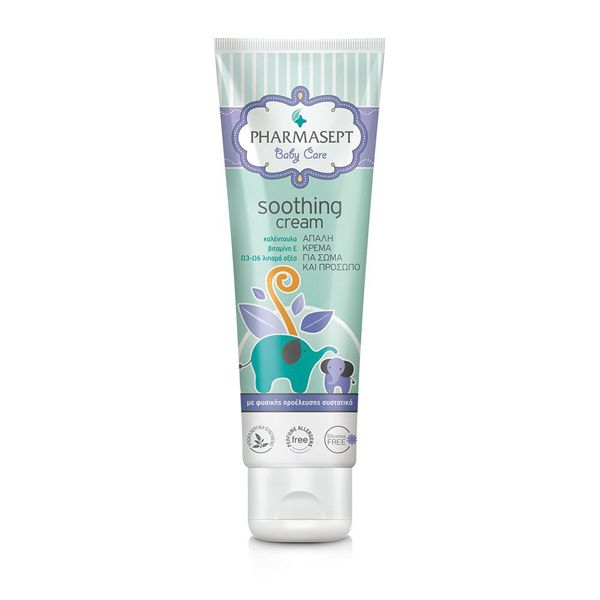 Pharmasept Baby Care Soothing Cream Απαλή Κρέμα Ενυδάτωσης Προσώπου, Σώματος 150 ml