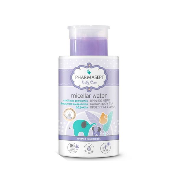 Pharmasept Baby Care Micellar Water Βρεφικό Νερό Καθαρισμού Προσώπου-Σώματος 300 ml