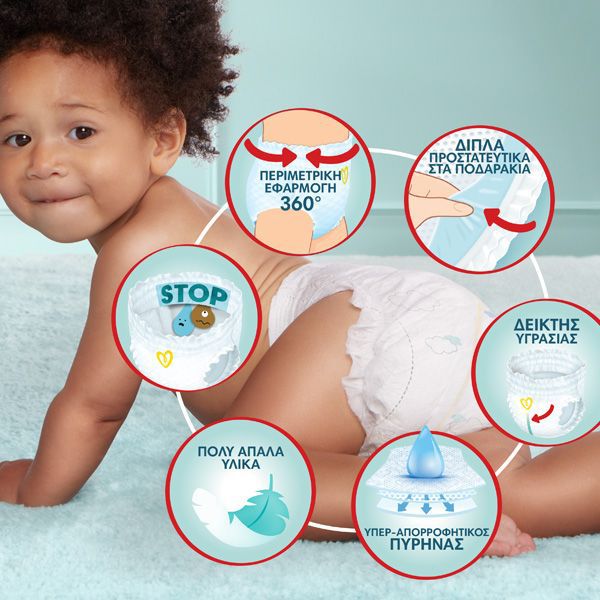 Pampers Pants Jumbo Pack Πάνες-Βρακάκι No8 19+kg 32 τμχ