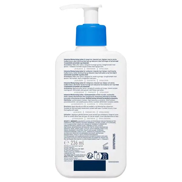 CeraVe Intensive Moisturising Lotion Ενυδατική Λοσιόν Σώματος 236 ml