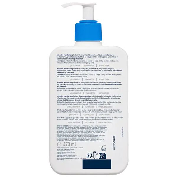 CeraVe Intensive Moisturising Lotion Ενυδατική Λοσιόν Σώματος 473 ml
