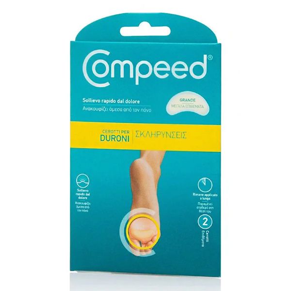Compeed Callus Plasters Επιθέματα για Σκληρύνσεις Κάτω από τα Πέλματα Large 2 τμχ