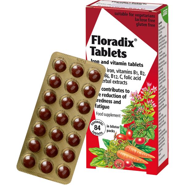 Floradix Iron Συμπλήρωμα Διατροφής 84 ταμπλέτες
