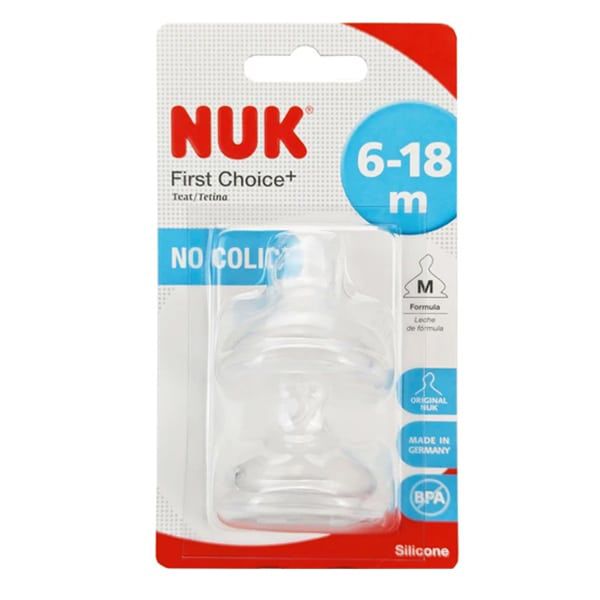 Nuk First Choice+ Θηλή Σιλικόνης κατά των Κολικών 6-18 μηνών