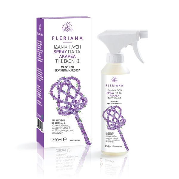 Fleriana Απωθητικό Σπρέι για τα Ακάρεα της Σκόνης με Φυτικό Εκχύλισμα Margosa 250 ml