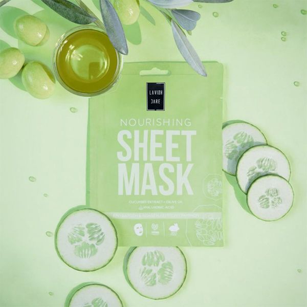 Lavish Care Nourishing Face Sheet Mask Μάσκα Προσώπου Θρέψης 25 gr