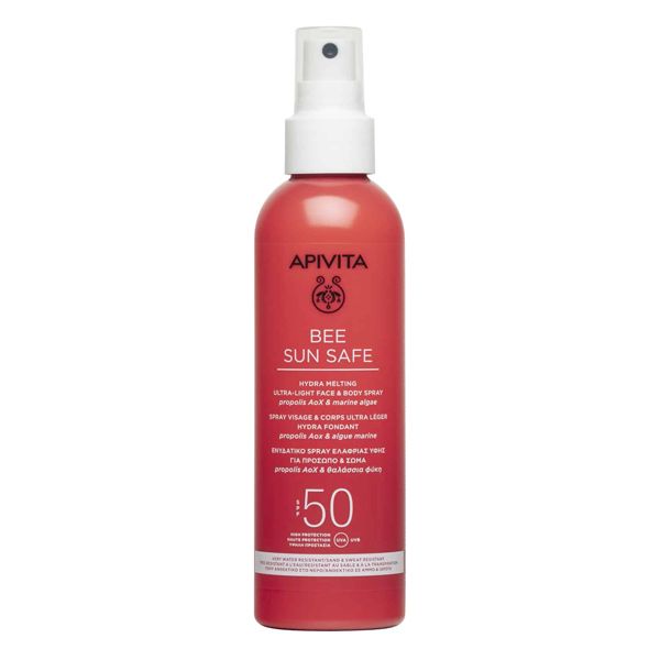 Apivita Bee Sun Safe Ενυδατικό Σπρέι Ελαφριάς Υφής Προσώπου/Σώματος με Θαλάσσια Φύκη & Πρόπολη Spf50 200 ml