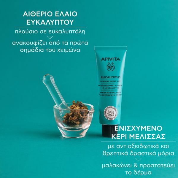 Apivita Eucalyptus Κρέμα με Ευκάλυπτο για Εντριβή στο Στήθος 50 ml