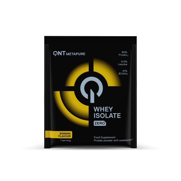 QNT Metapure Whey Isolate Zero Απομονωμένη Πρωτεΐνη Ορού Γάλακτος με Γεύση Banana 30 gr