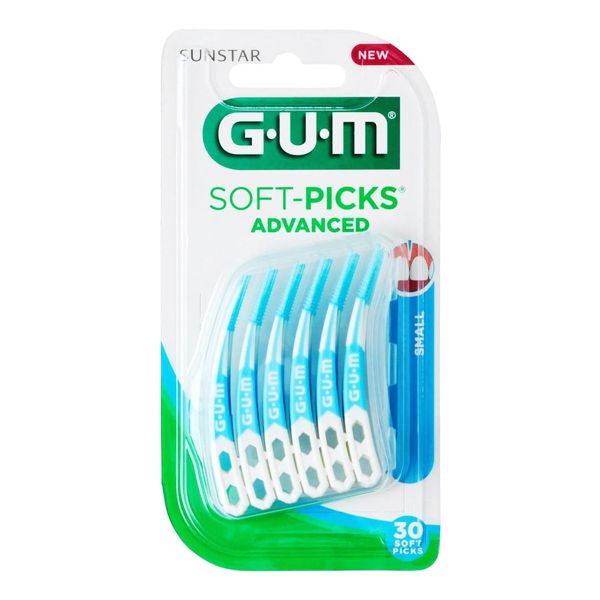 GUM 651 Soft-Picks Advanced Μεσοδόντια Λαστιχένια Βουρτσάκια S 30 τμχ