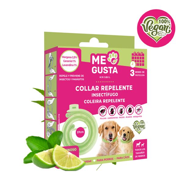 Me Gusta Luminiscent Repellent Collar Φωσφορίζον Απωθητικό Περιλαίμιο για Σκύλους 1 τμχ