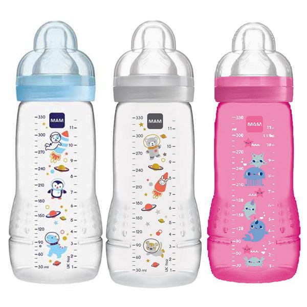 Mam Easy Active Μπιμπερό Με Θηλή Σιλικόνης 4m+ 330ml