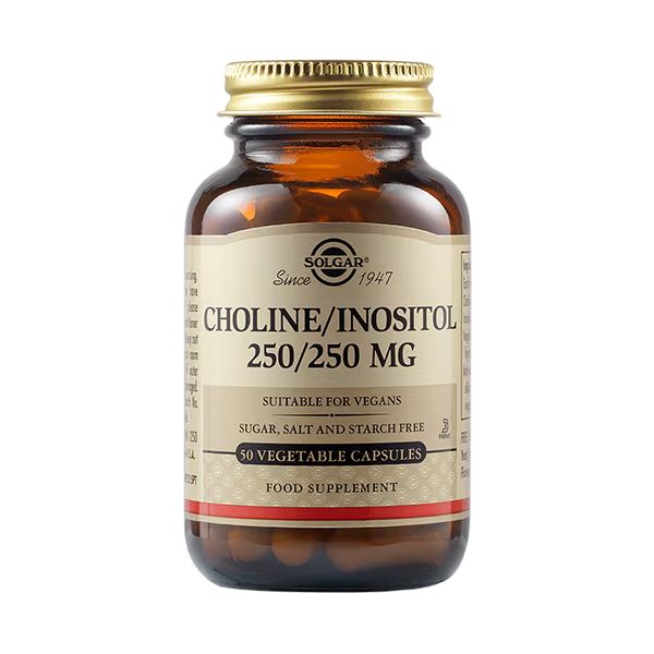 Solgar Choline 250 mg / Inositol 250 mg 50 Φυτικές Κάψουλες
