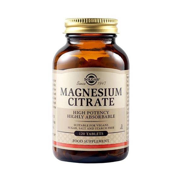 Solgar Magnesium Citrate 200mg 120 ταμπλέτες