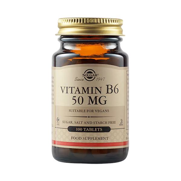 Solgar Vitamin B6 100 mg 100 Φυτικές Κάψουλες