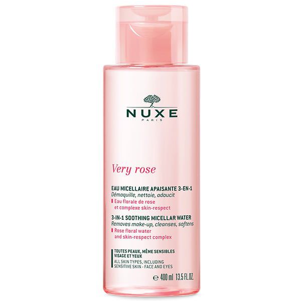 Nuxe Very Rose Soothing Micellar Water Απαλό Νερό Καθαρισμού & Ντεμακιγιάζ 3 Σε 1 400 ml