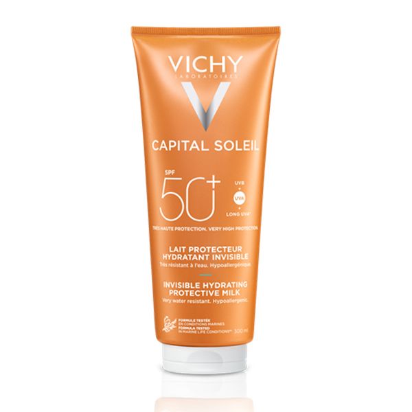 Vichy Capital Soleil Beach Protect Αντηλιακό Ενυδατικό Γαλάκτωμα Προσώπου, Σώματος Spf50+ 300 ml