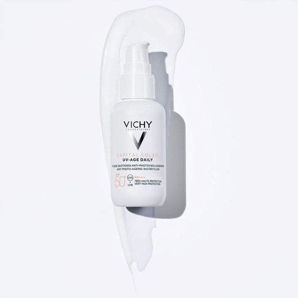 Vichy Capital Soleil UV-Age Daily Αντηλιακή Λεπτόρρευστη Κρέμα Προσώπου κατά της Φωτογήρανσης Spf50+ 80 ml