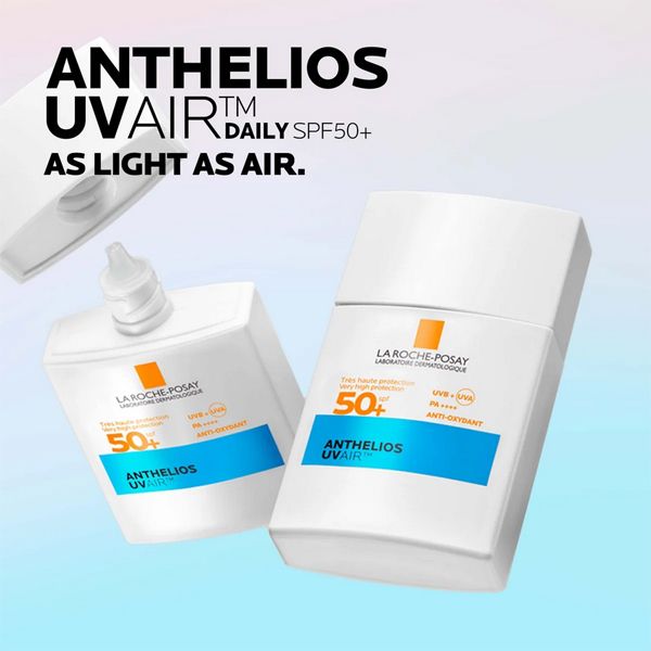 La Roche-Posay Anthelios Uvair Daily Invisible Fluid Αντηλιακό Προσώπου με Αέρινη Υφή Spf50+ 40 ml