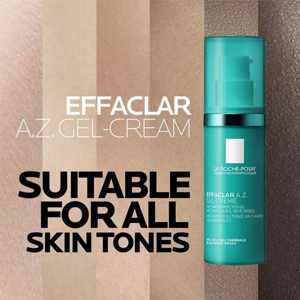 La Roche Posay Effaclar A.Z. Gel Cream για Ακμή Ενηλίκων και Πρώτες Ρυτίδες 40 ml