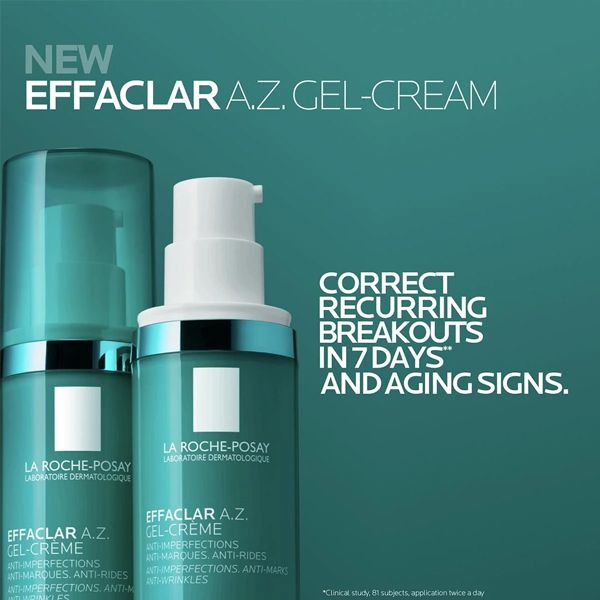 La Roche Posay Effaclar A.Z. Gel Cream για Ακμή Ενηλίκων και Πρώτες Ρυτίδες 40 ml