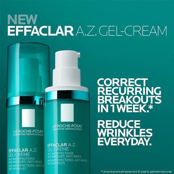 La Roche Posay Effaclar A.Z. Gel Cream για Ακμή Ενηλίκων και Πρώτες Ρυτίδες 40 ml
