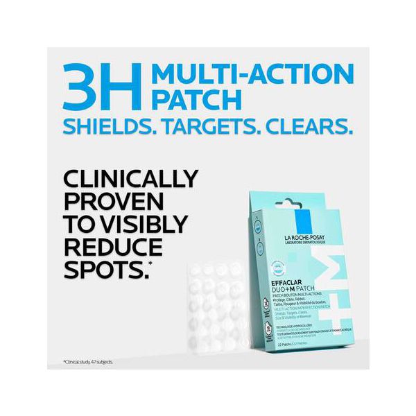 La Roche-Posay Effaclar Duo+M Patch Αυτοκόλλητο Επίθεμα Πολλαπλών Δράσεων κατά των Ατελειών 22 τμχ