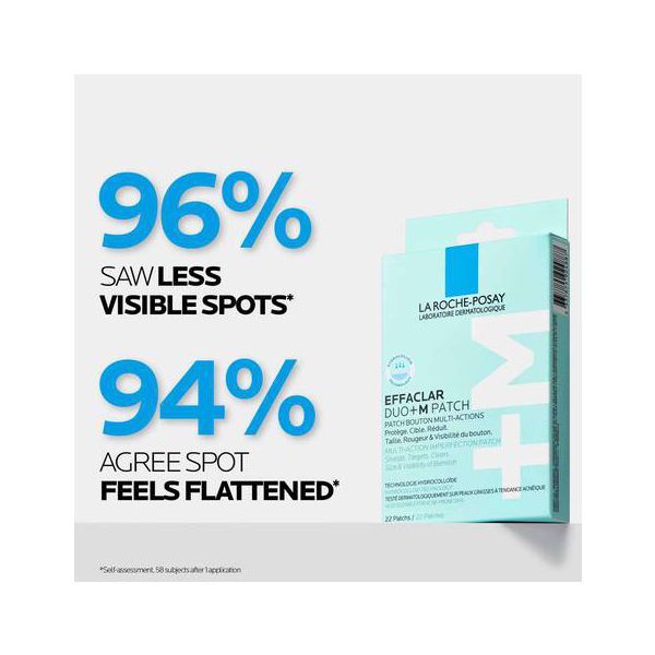 La Roche-Posay Effaclar Duo+M Patch Αυτοκόλλητο Επίθεμα Πολλαπλών Δράσεων κατά των Ατελειών 22 τμχ