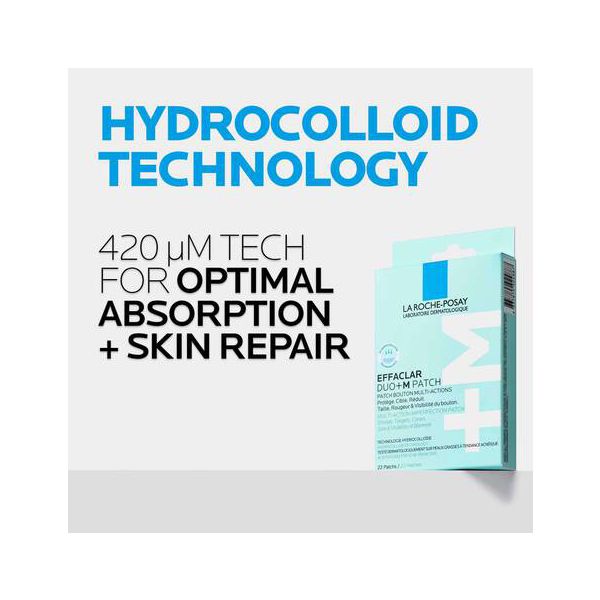 La Roche-Posay Effaclar Duo+M Patch Αυτοκόλλητο Επίθεμα Πολλαπλών Δράσεων κατά των Ατελειών 22 τμχ