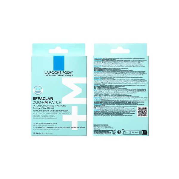 La Roche-Posay Effaclar Duo+M Patch Αυτοκόλλητο Επίθεμα Πολλαπλών Δράσεων κατά των Ατελειών 22 τμχ